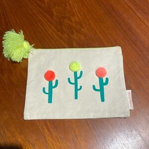 Meri Meri canvas southwest cactus small bag pouch